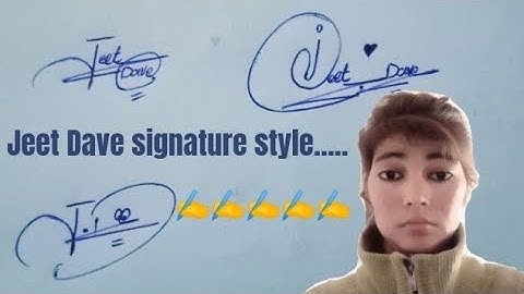 Jeet Dave signature style#graceful signature style#name signature with arooj