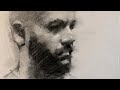 Real Time Portrait Sketch in Charcoal w/ Commentary