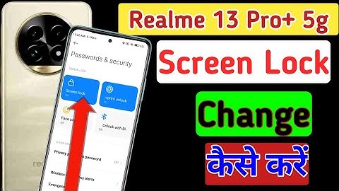 How to change pattern lock in Realme 13 pro plus 5g/Realme 13 pro plus me password kaise change kare