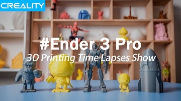 Ender 3 Pro 3D Printing Time Lapses Show Dragon 2 by SpaceX GUNDAM Captain America THOR THANOS