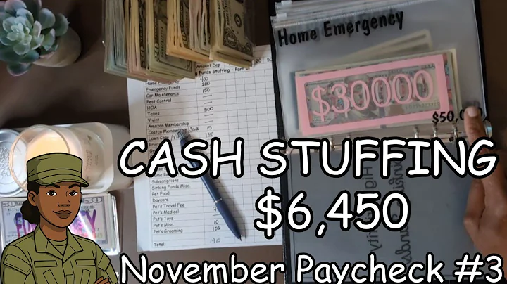 CASH STUFFING • $6,450 | November Paycheck #3 | Cash Envelopes | Sinking Funds | Savings Challenges