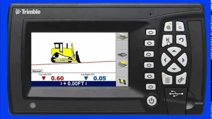 Trimble GCS900 Grade Control System Lane Guidance