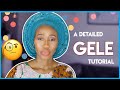 HOW TO TIE GELE | BRIDAL ROUND GELE