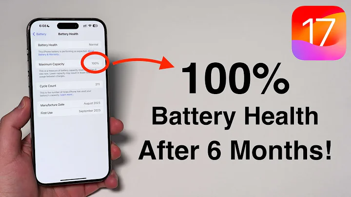 100% iPhone Battery Health After 6 Months - Here's How in iOS 17!