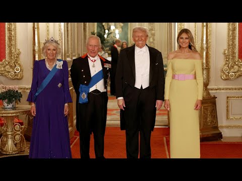 Donald Trump Melania King Charles And Queen Camilla Attend Lavish State Banquet