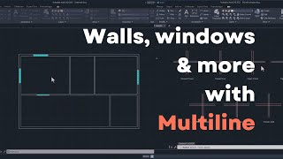 MLINE Command in AutoCAD with practical use cases  Multiline command