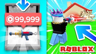 I bought this HACKED GUN in DESTRUCTION SIMULATOR... (ROBLOX)