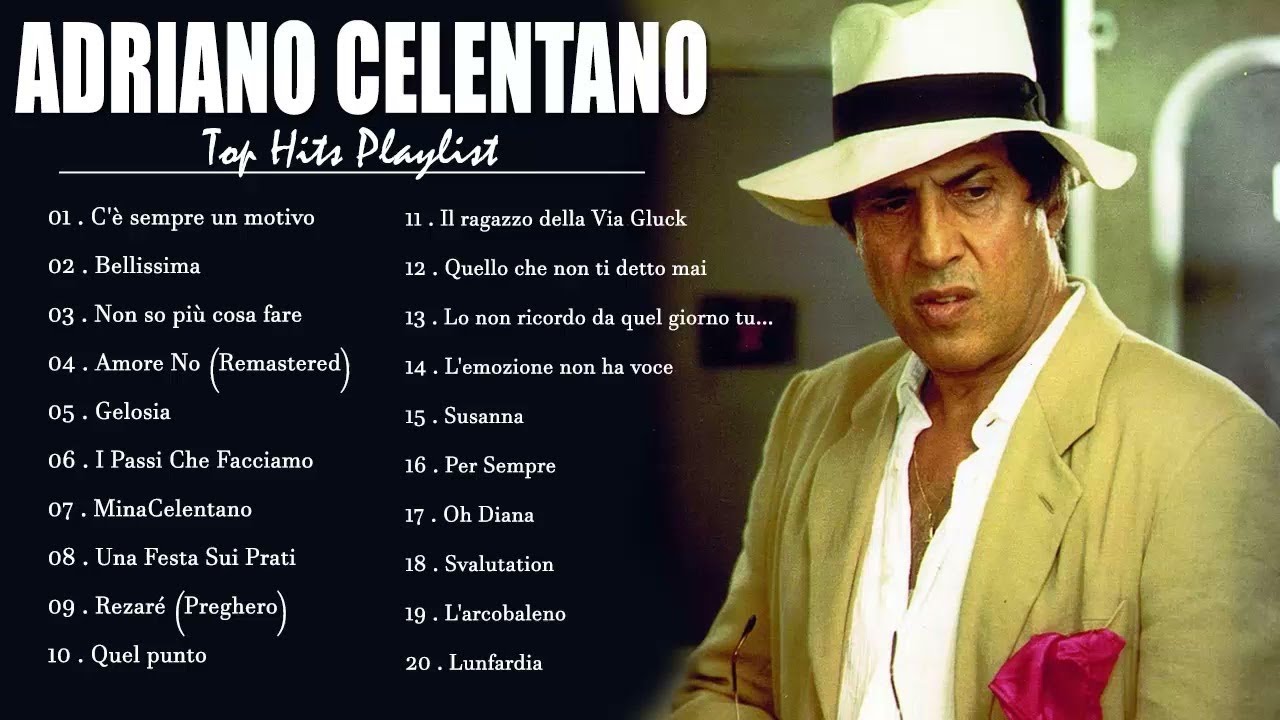 Adriano Celentano Greatest Hits Collection 2024 - Le 50 Migliori
