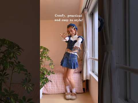 Denim on Denim!! I got these cute sets from Yesstyle!! 🧡 code: MARMALADE01 #kawaii #fashion #denim