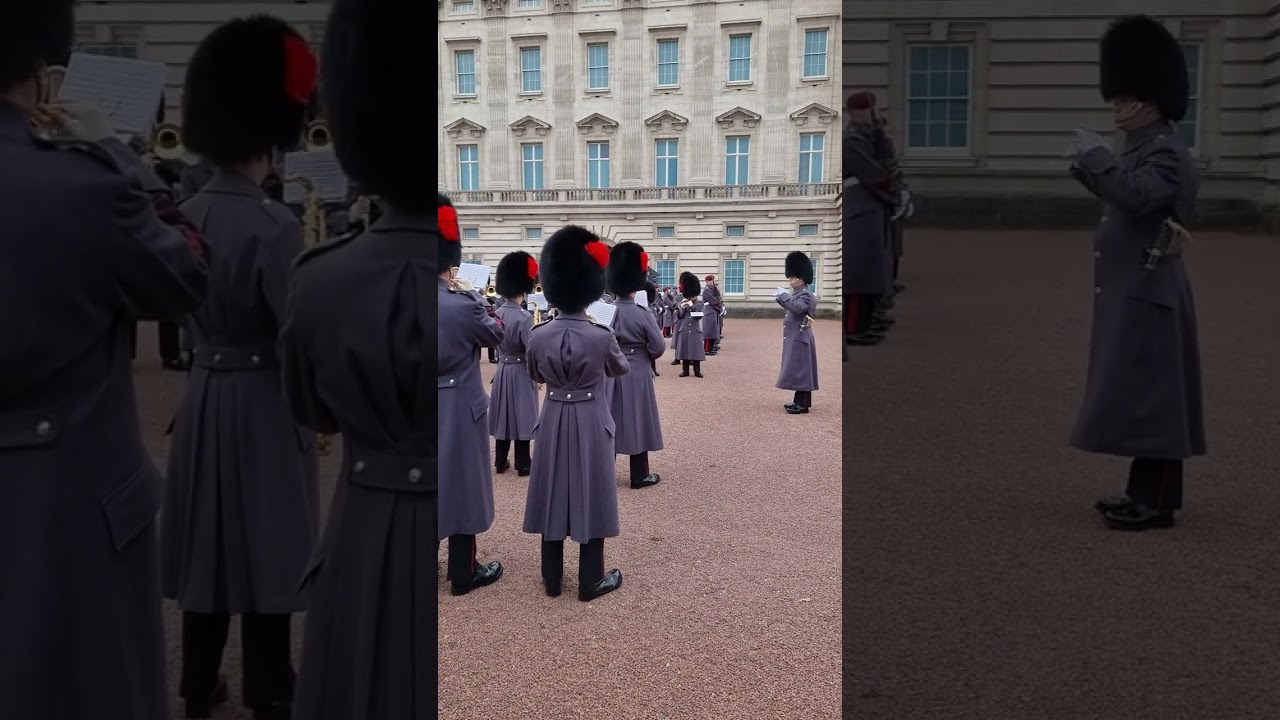 Guards play Petula Clark 'Downtown'.