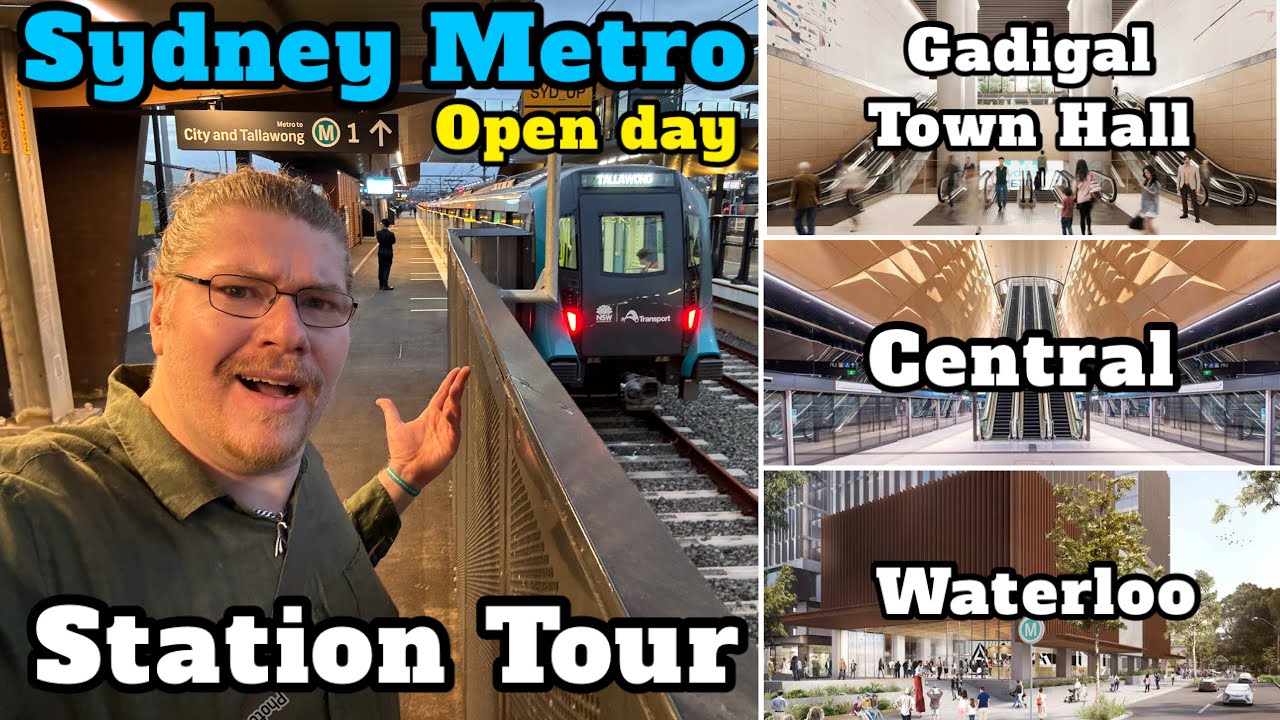 Sydney Metro City Station Tour. Sydenham, Waterloo, Central, Gadigal ...