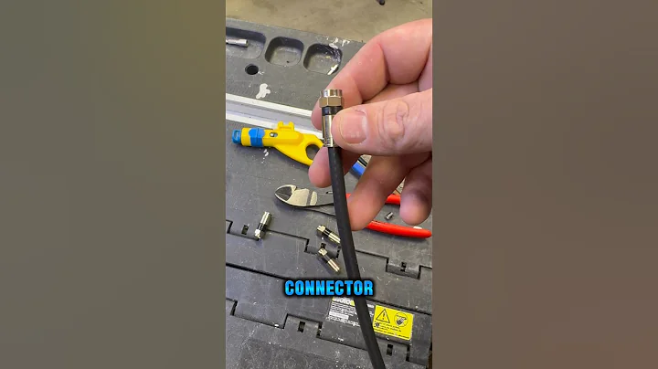 Basic RG6 F Connector How To! #contractor #tools #cable