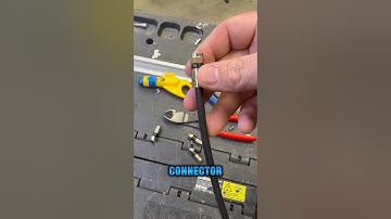 Basic RG6 F Connector How To! #contractor #tools #cable