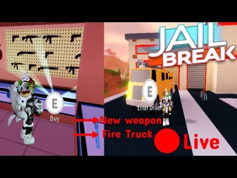 New Update To Jailbreak New Fire Truck Weapon Uzi And More - new fire engine new weapon coming roblox jailbreak weekend