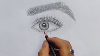 How to DRAW EYES | Eye Drawing easy | Realistic eye drawing for beginners