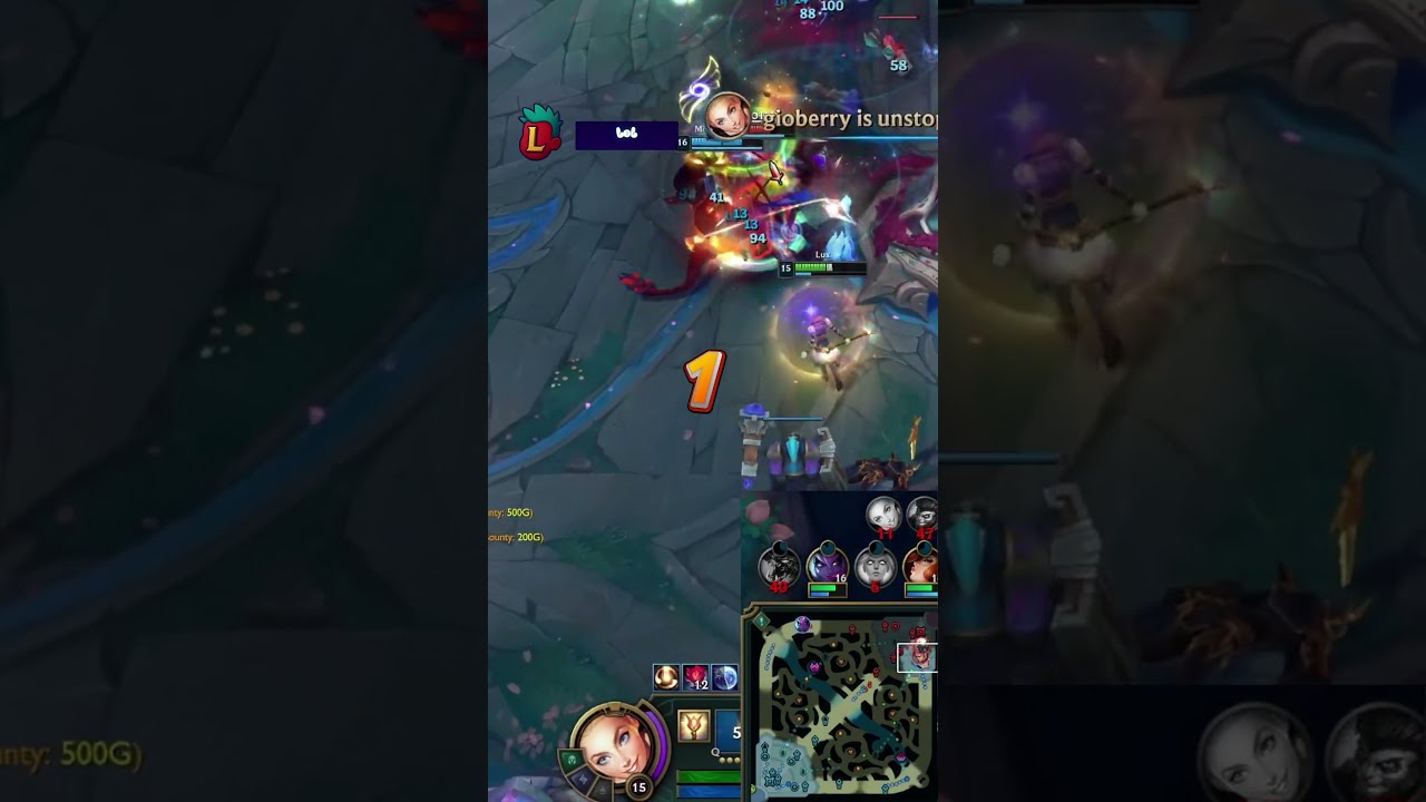 QUADRA Kill To End The Game LoL Madness Leagueoflegends Lol Shorts Gaming