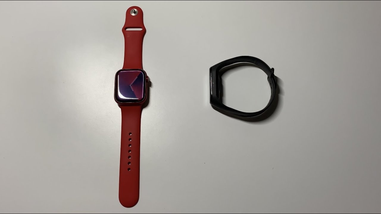 Сравнение Apple watch 7 и mi band 4