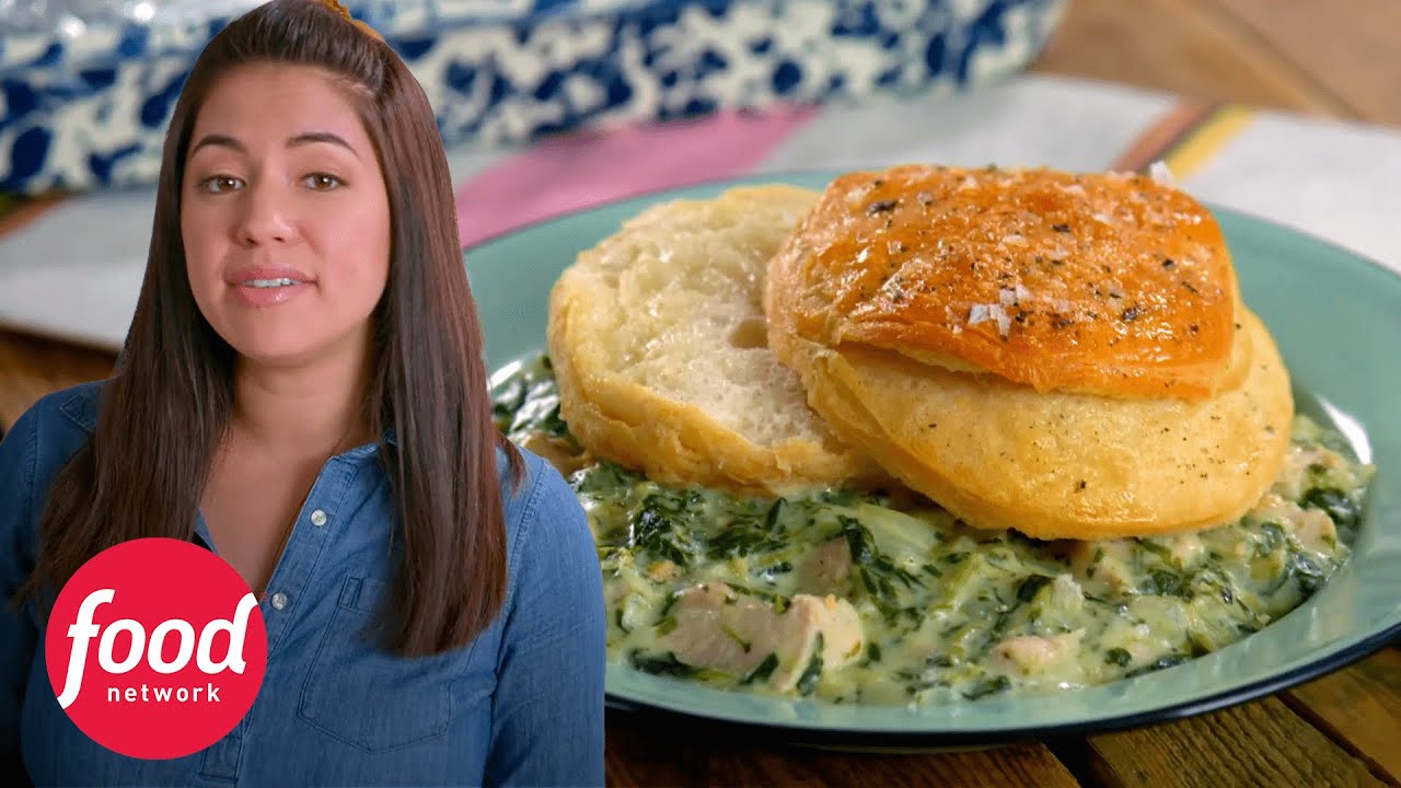 Cacerola de pollo con espinacas y alcachofas Cocina en la Granja
