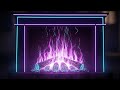 Dreamy Retrowave 🎁 Synthwave Christmas Ambience 2026 | Cozy Neon Fireplace & Snowfall