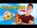 Cómo hacer FUEGO con CHICLES O GOMAS DE MASCAR - Experimento Casero de Supervivencia