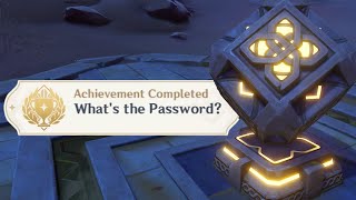 Hidden Achievement What's the Password Genshin Impact 3.1