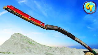 Train Accidents Derailments ✅ Super Downhill Total Disaster #2 ✅ BeamNG DRIVE by CRASHTherapy 15,775 views 3 months ago 10 minutes, 2 seconds