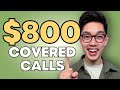 How To Sell $800 Amazon Covered Calls - Beginners Tutorial Before Earnings