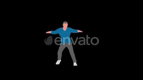 2D Cartoon Male Dance Loop | Motion Graphics - Envato elements