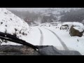 Land Rover Defender snow sliding