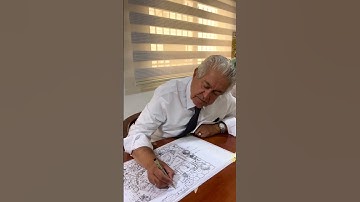 Professor Architecture Landscape doing Sketch with oldschool way #landscape #architecture #youtube