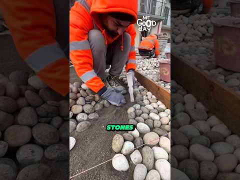 Stack Thousands of Bricks to Create a Beautiful Floor #shorts