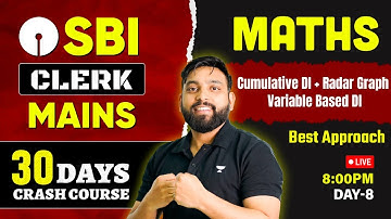 SBI Clerk Mains 2025 | Cumulative + Radar Graph Variable Based DI | One Shot | By Arun Sir