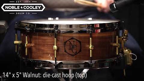 Triple Flanged vs. Die-Cast Hoops - Noble & Cooley SS Walnut 14x5