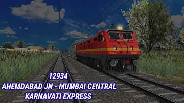 12934 AHEMDABAD JN - MUMBAI CENTRAL KARNAVATI EXPRESS || @THE_BITTU_GAMING || #msts || #openrails|