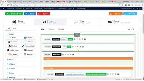 How to use field events for hidden and show elements in chronoforms v6