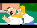 Family Guy and The Simpsons - Peter Fights Homer