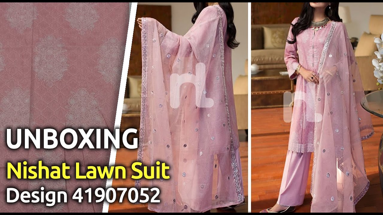 Latest NISHAT Lawn Collection Suit 2019 | Unboxing of New Dress Design 41907052 | Unbox Dress