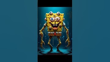 horror version of spongebob characters 😬 #horror #spongebob  #cartoon #horrorvideo #shorts