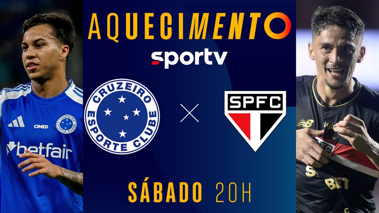 CRUZEIRO X SÃO PAULO | AQUECIMENTO AO VIVO | BRASILEIRÃO 2025 | #live | sportv