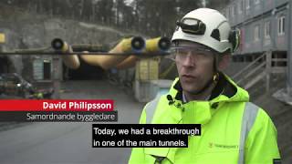 Progress report for E4 The Stockholm bypass Project, June 2019 | Trafikverket