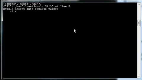 creación de Base de Datos Mysql por medio de CMD