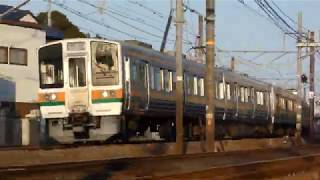 JR東海　211系 GG9編成+LL17＆　313系 T2編成+211系 LL14編成（静鉄 狐ヶ崎駅～桜橋駅）