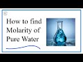 Molarity and Molar Mass of Water