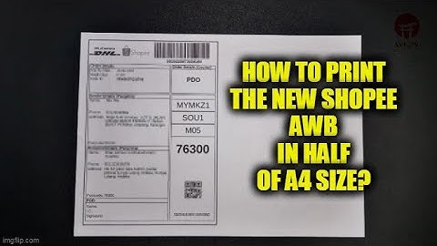 【SHOPEE AWB】HOW TO PRINT NEW #SHOPEE AWB IN HALF OF A4 SIZE? | HOW TO PRINT A5 SIZE IN HALF SMLJTV