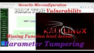 hax.tor.hu solutions | Security Mis-configuration Vulnerability | Parameter Tampering