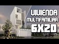 VIVIENDA MULTIFAMILIAR DE 6X20 METROS /4 PISOS /2 DUPLEX MÁS GARAJE