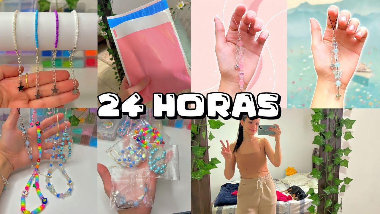 24 HORAS NA LOJINHA DE MIÇANGAS | ENCOMENDA SHOPEE, CRIANDO ACESSÓRIOS E + ⚡