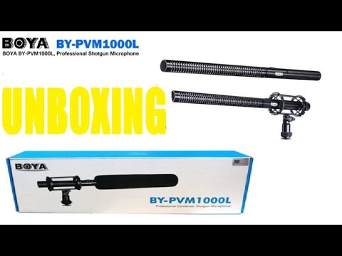 Boya BY-PVM1000L Professional XLR Shot Gun Microphone for DSLR Camcorder  UNBOXING!!!