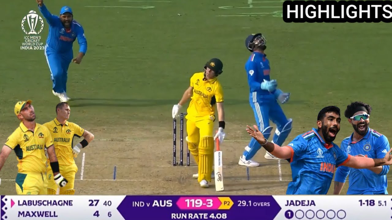 India Vs Australia full match highlights || ind Vs aus one day world ...