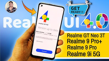Realme UI 4.0 Early Access Update For Realme GT Neo 3T, Realme 9 Pro+, Realme 9 Pro, Realme 9i 5g